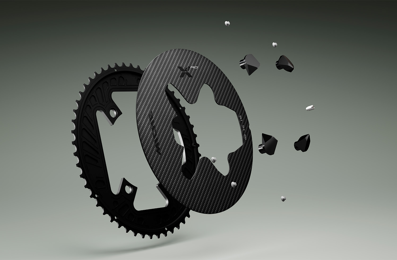 Miche X2 RD chainring parçalanmış görünüm